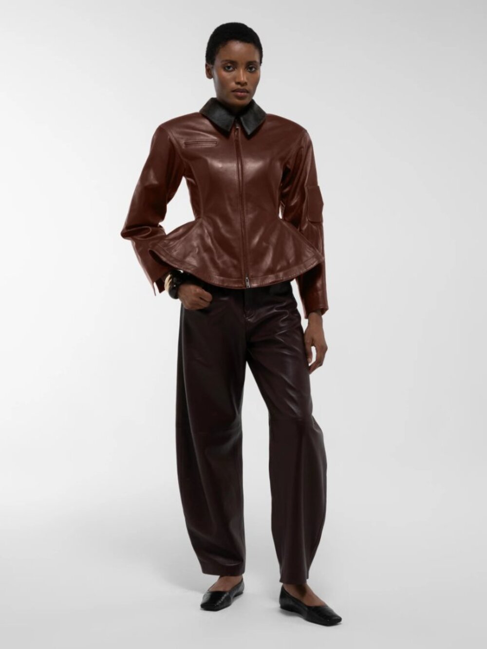 NWT $1300 Ducie Bernadette Leather Jacket - Picture 2 of 7